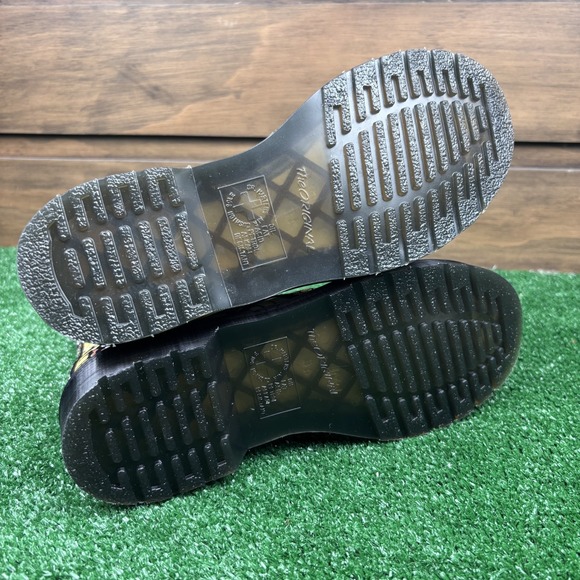 Dr. Martens 1460 Women's 6 Yellow Butterfly Suede Lace Up Combat Boots Rare New - Picture 6 of 16